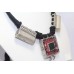 Women's necklace solid silver glass traditional tribal jewelry black thread C82